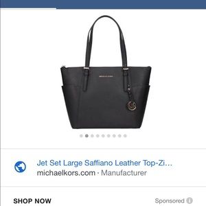 Michael kors black tote bag